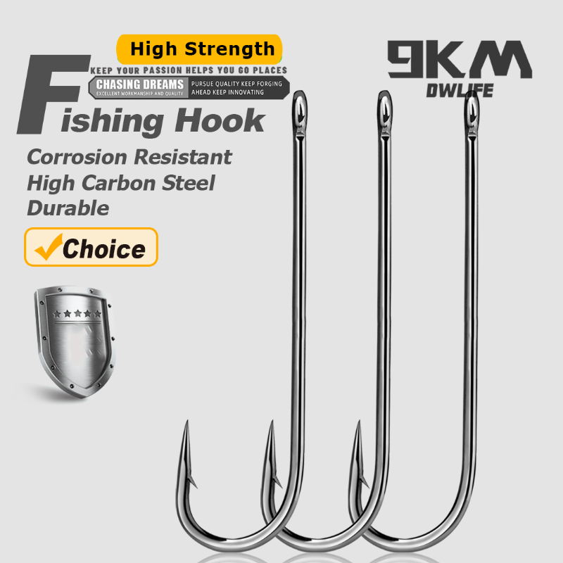 Fishing Hook Barbless - 9KM Aberdeen Hooks Long Shank Fishing