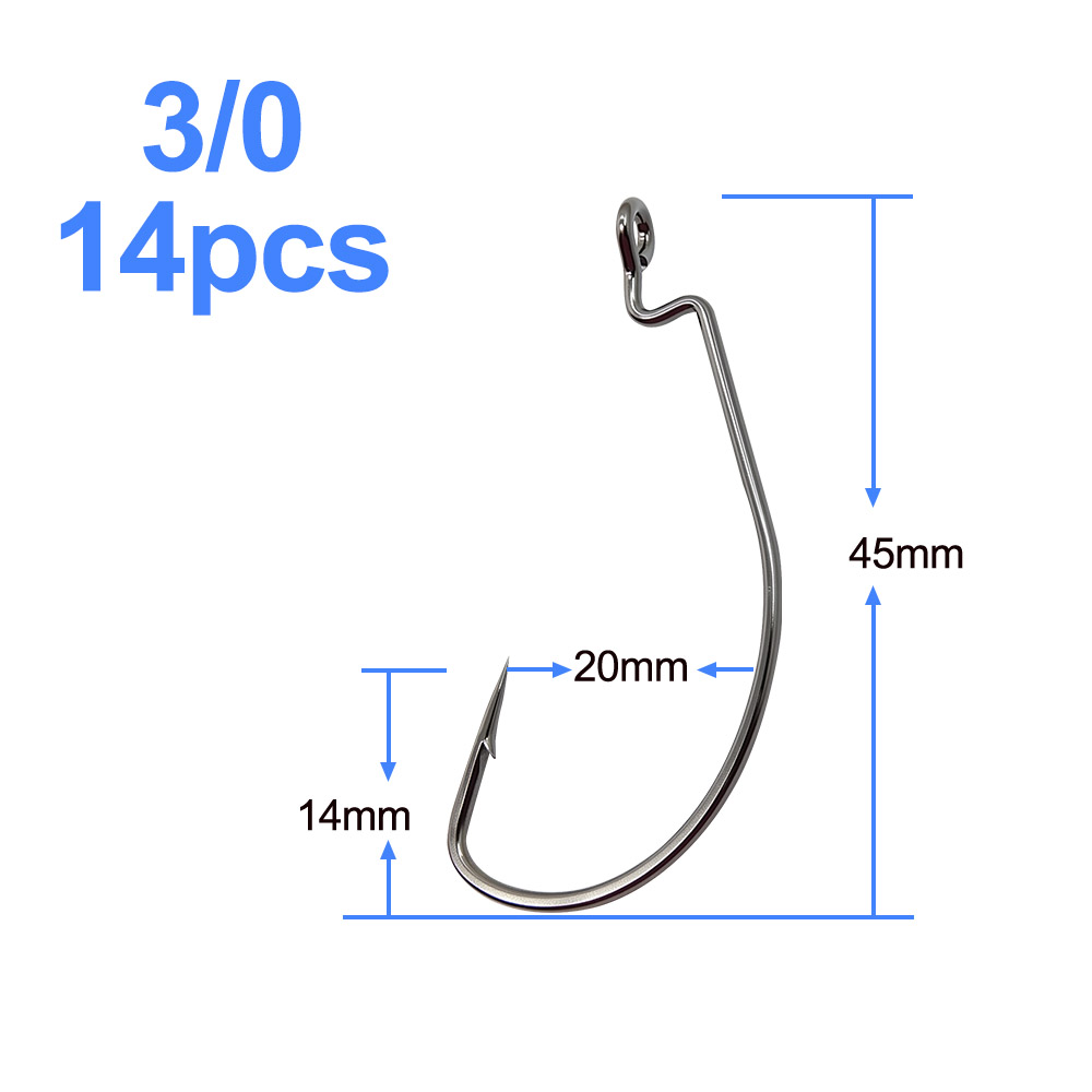 ESFISHING Bù Đắp Móc Thép Carb - đánh giá và giá Fishing Hook Size