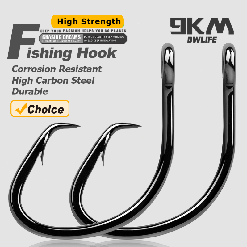 9KM Circle Hooks 25~50Pcs Salt - đánh giá và giá Fishing Hook Barbless