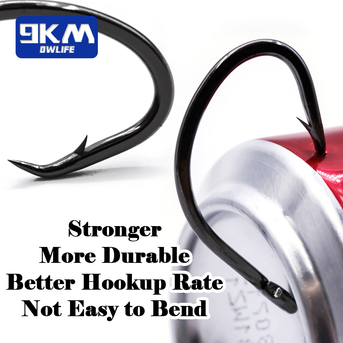 9KM Circle Hooks 25~50Pcs Salt - đánh giá và giá Fishing Hook Barbless