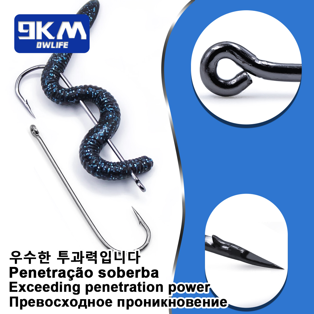 9KM Aberdeen Hooks Long Shank  - đánh giá và giá Fishing Hook Barbless