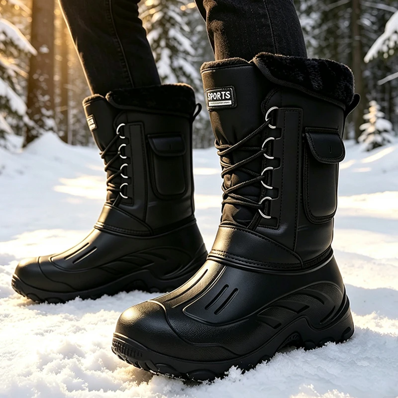 Men Winter Snow Boots Outdoor  - đánh giá và giá Fishing Hook Size