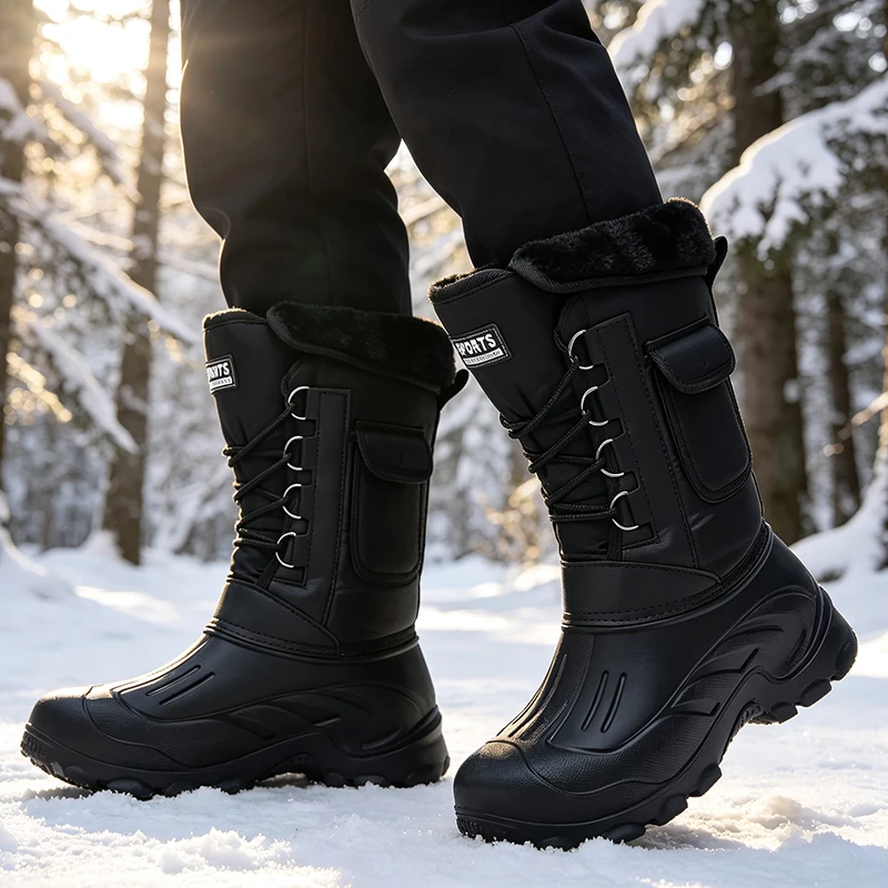 Men Winter Snow Boots Outdoor  - đánh giá và giá Fishing Hook Size