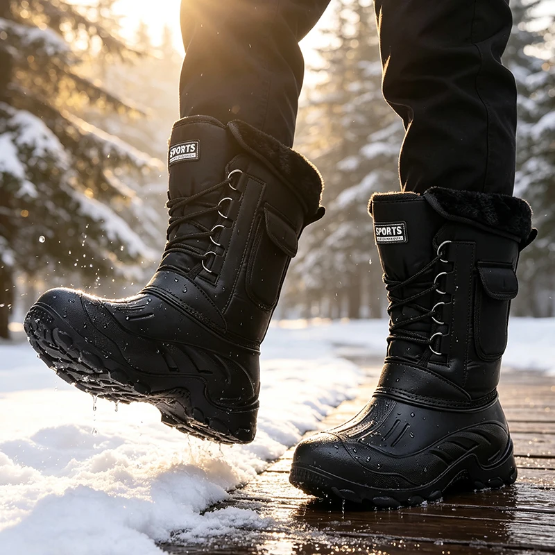 Men Winter Snow Boots Outdoor  - đánh giá và giá Fishing Hook Size