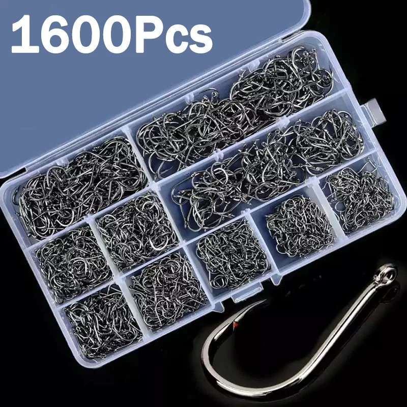 50-1600Pcs/BoxFishing Hooks Ca - đánh giá và giá Fishing Hook Assortment