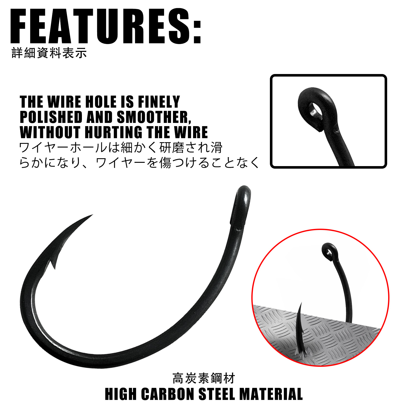 50pcs Carp Fishing Hooks PTFE  - đánh giá và giá Fishing Hook Offset