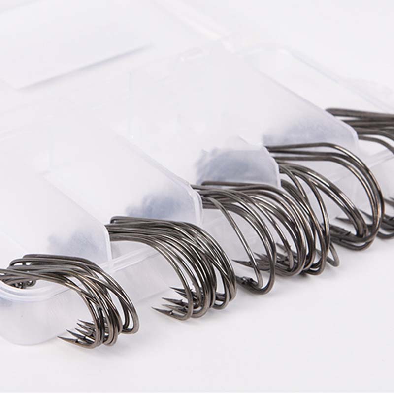 50Pcs/Box High Carbon Steel Fi - đánh giá và giá Fishing Hook Box
