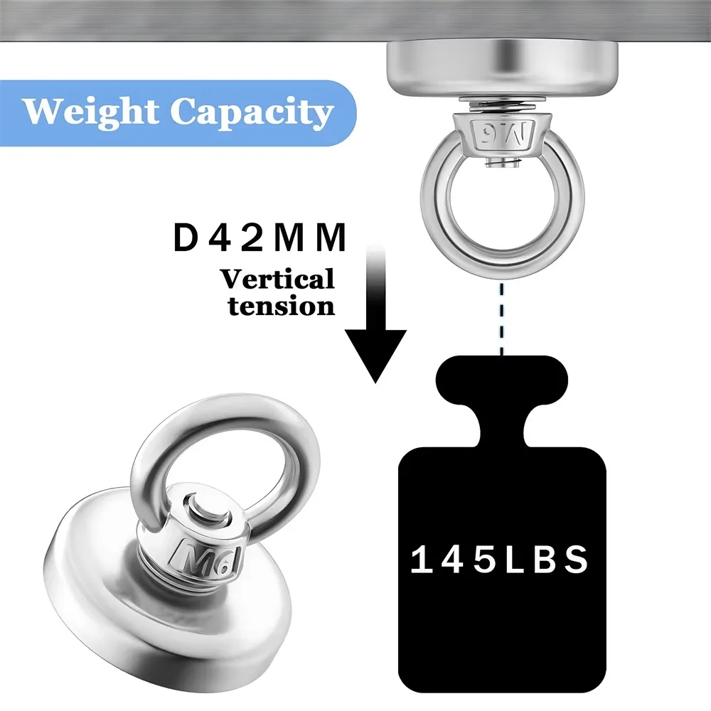 D16~D42mm Super Strong Neodymi - đánh giá và giá Fishing Hook Stainless Steel