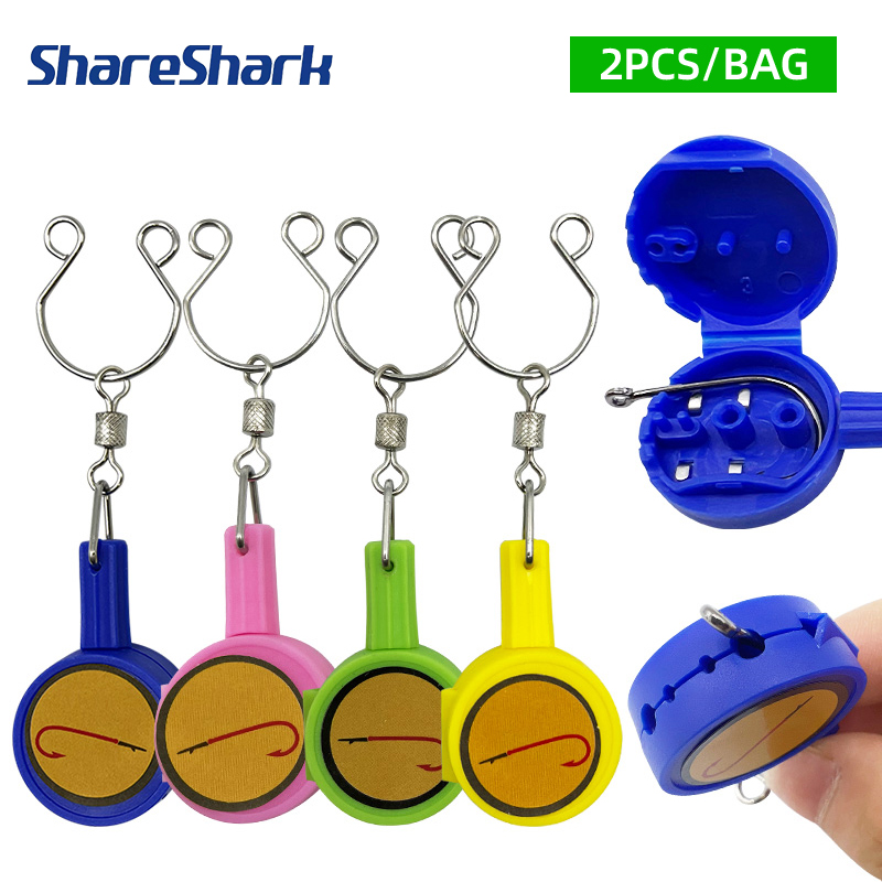 ShareShark 2pcs/bag Fast Knot  - đánh giá và giá Fishing Hook Stainless Steel